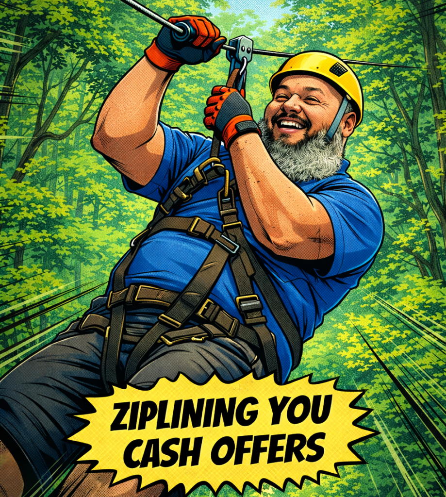 Ziplining you cash offers for your house in Plano